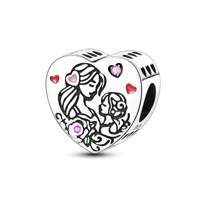 💎✨ 925 Sterling Silver Heart Charm Bead – Mother’s Day Special ✨💎