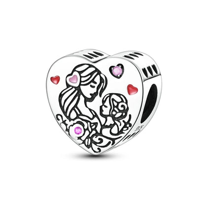 💎✨ 925 Sterling Silver Heart Charm Bead – Mother’s Day Special ✨💎