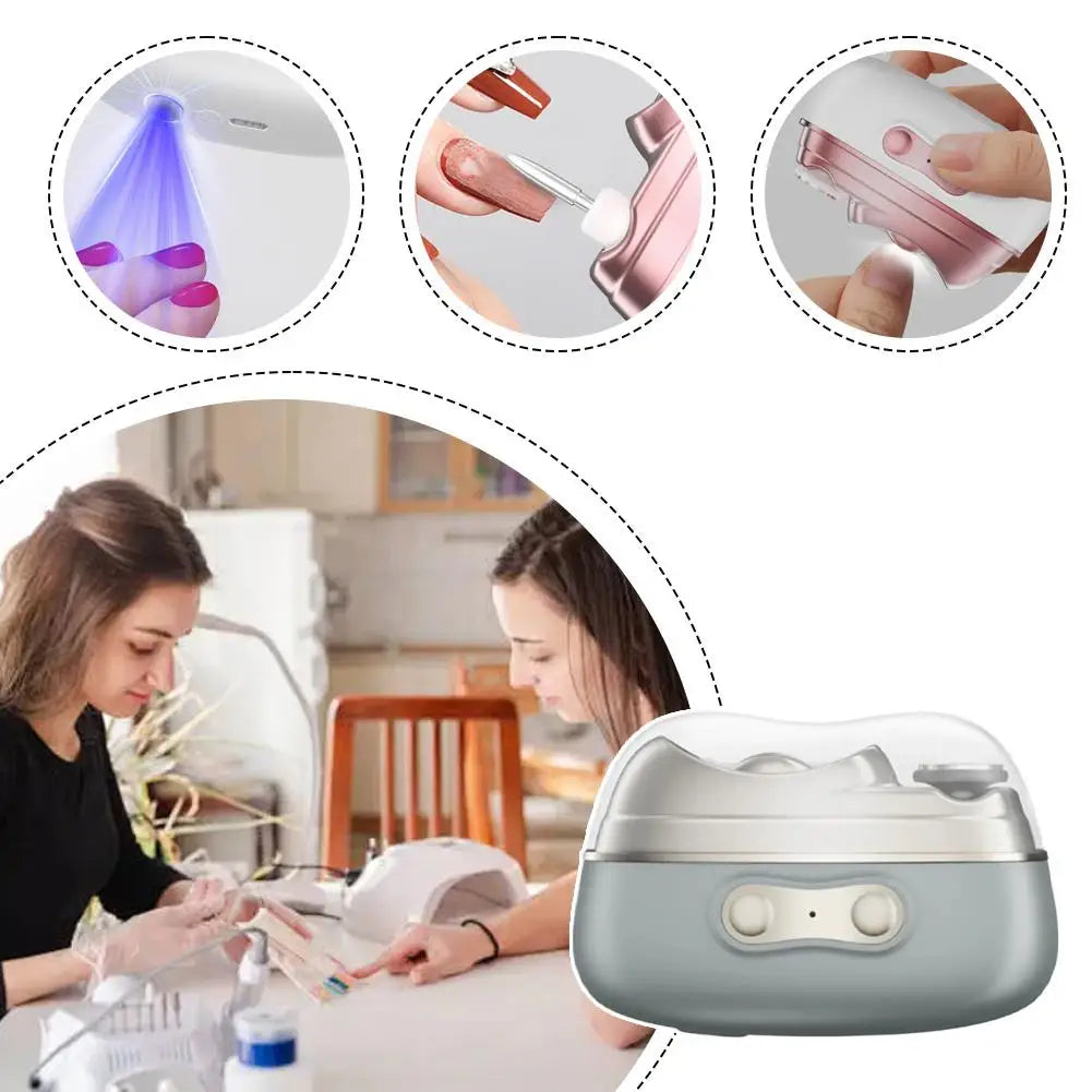 4-in-1 Electric Nail Manicure Set with LED Light