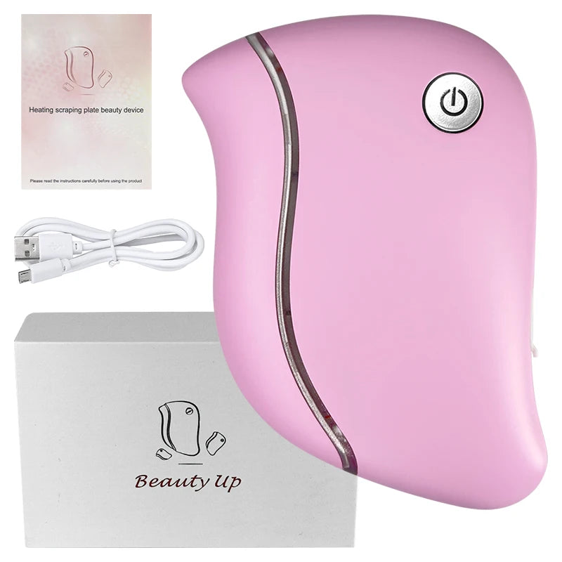 4-in-1 Electric Facial Gua Sha Massager with Heat and Red Light