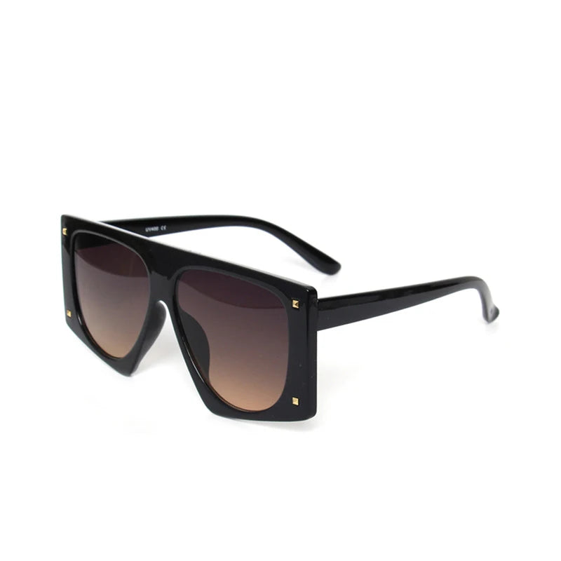 🐆🕶️ Punk Leopard Oversized Sunglasses – Sexy Gradient UV400 Shades 🔥✨