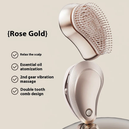 Electric Wireless Scalp Massage Comb with Essential Oil Applicator