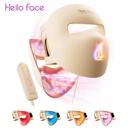Hello Face M300 LED Light Therapy Mask - Anti-Aging & Acne Care