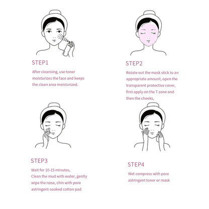 🌿 40g Face Cleansing Mask Stick 😍 | Green Tea 🍵 / Rose Extract 🌹 | Deep Moisturizing 💧 | Blackhead & Pore Care ✨ | Oil Control Film Mask 🛡️