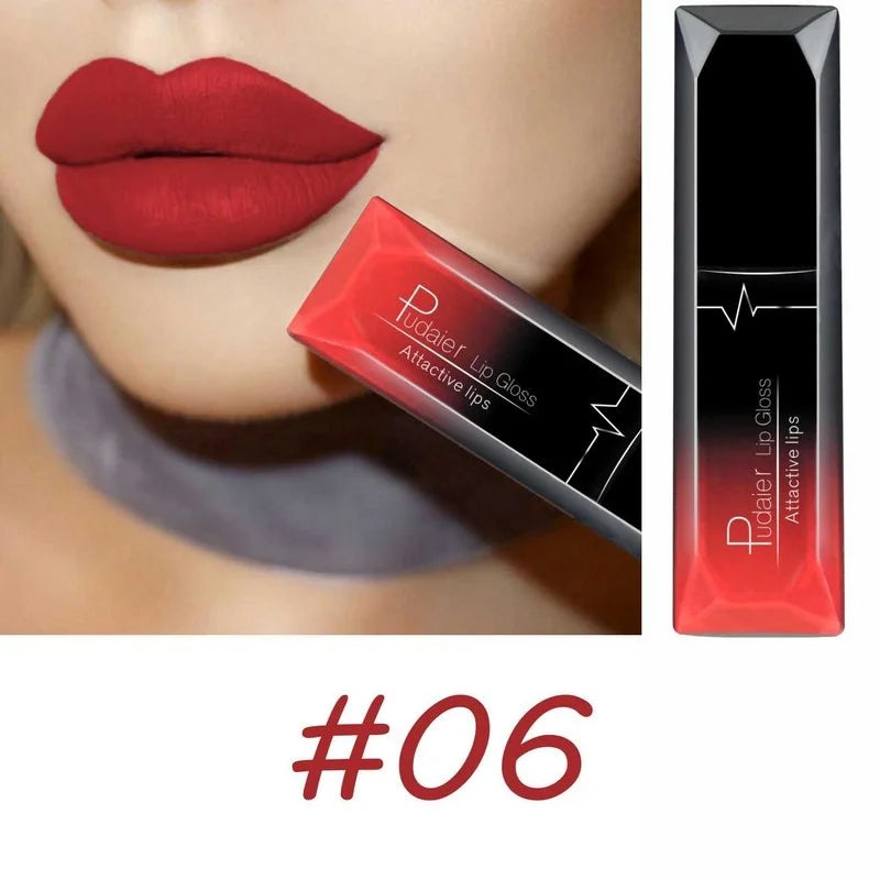 💄✨ 17-Color Sexy Matte Lip Makeup – Long-Lasting Liquid Lipstick & Lip Gloss 💋💖