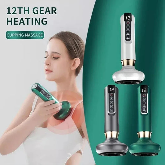 Electric Cupping Massager ⚡✨ | Vacuum Suction Cup 💆‍♀️ | Anti-Cellulite & Body Slimming 🔥 | Infrared Heat Therapy 🌡️ | Beauty & Health Gua Sha Scraping Tool 🌿