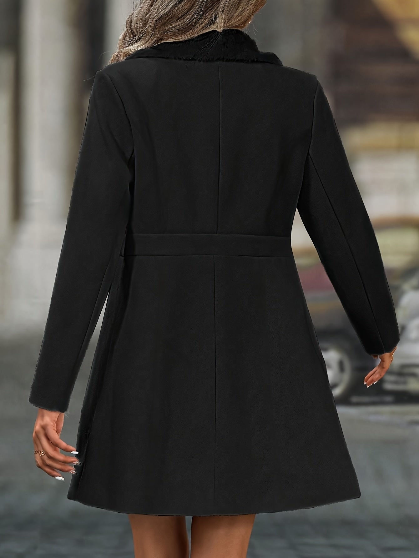 Elegant Black Trench Coat