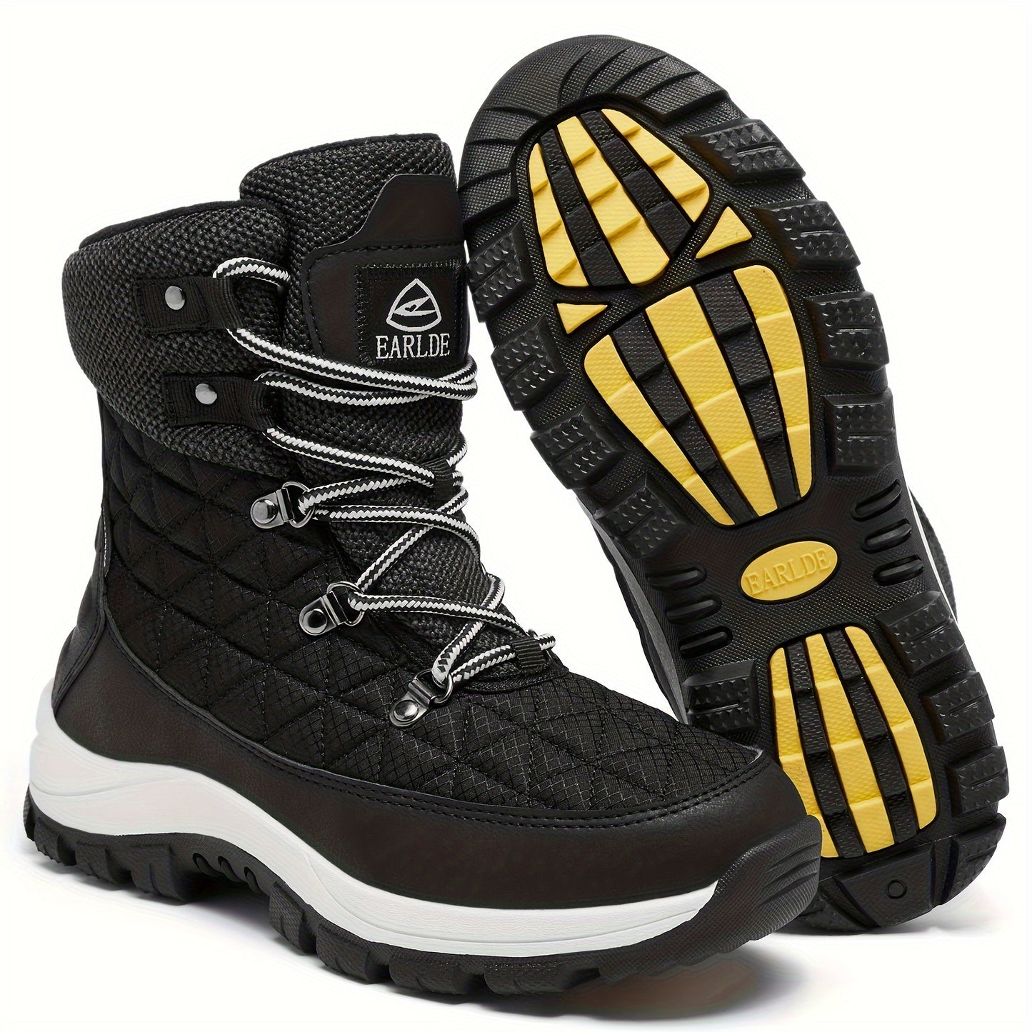 Women’s Winter Snow Boots – Non-Slip Rubber Sole, Cushioned Insole, Mid-Calf Waterproof Boots