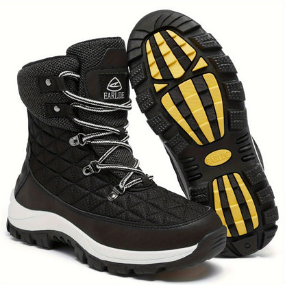 Women’s Winter Snow Boots – Non-Slip Rubber Sole, Cushioned Insole, Mid-Calf Waterproof Boots