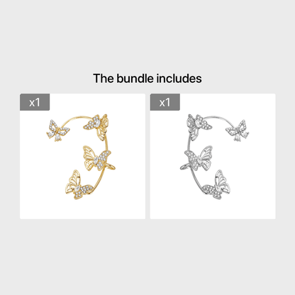 Butterfly Gemstone Ear Cuffs – No Piercing
