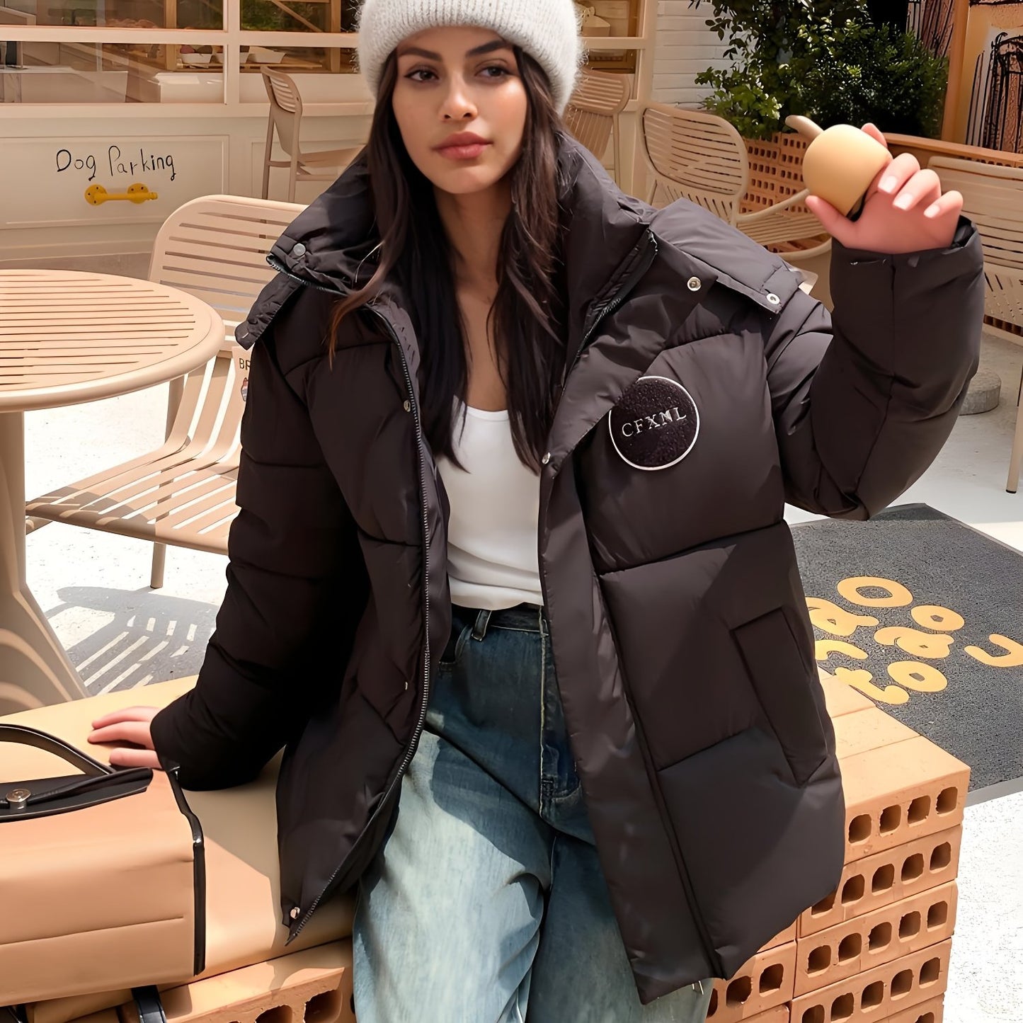 🧥❄️ Women's Thickened Winter Hooded Jacket with Stand Collar 🔥 Heavyweight Warm Coat | 👚 Long Sleeve Casual Outerwear | 🎨 Solid Color ⛄ Perfect for Cold Weather | 🌟 Versatile for Everyday & Formal Looks | 💖 Winter Coats for Women