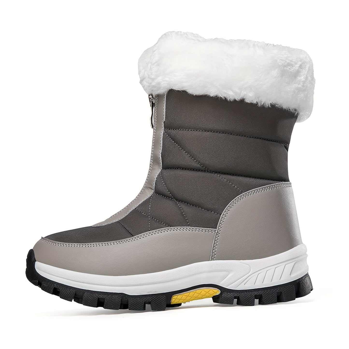 Men’s Winter Snow Boots – Warm Fleece-Lined Non-Slip Ankle Hiking Shoes