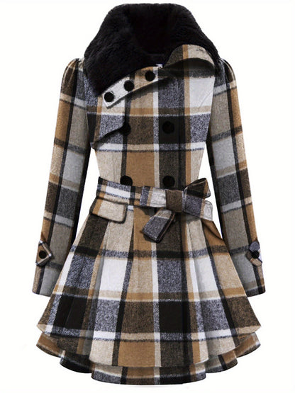 ✨ Chic Women’s Double-Breasted Winter Coat with Belt – Warm & Stylish Lapel Jacket for Cozy Fall/Winter Wear 🍂❄️✨ ✨