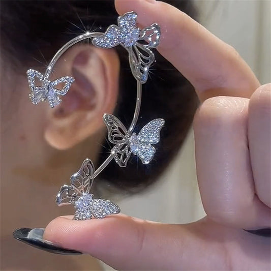 Butterfly Gemstone Ear Cuffs – No Piercing