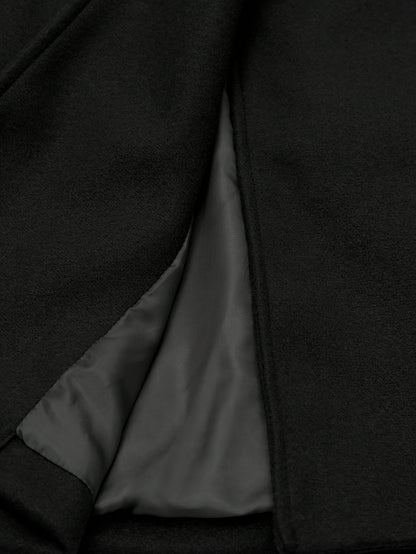 Elegant Black Trench Coat