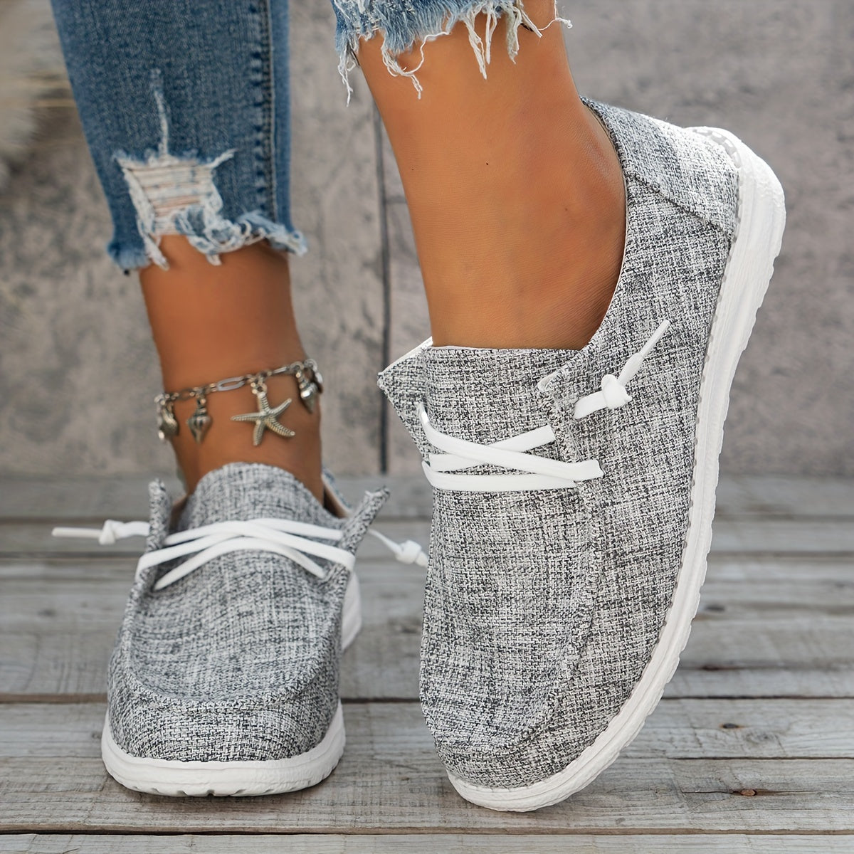 Women’s Fleece-Lined Canvas Shoes – Warm Thermal Slip-On Low-Top Winter Flats