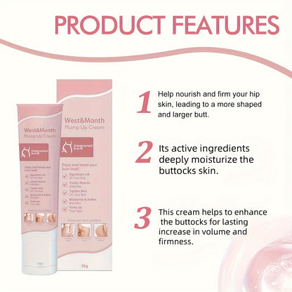 ✨🍑 3pcs Plump Up Cream – Butt Cream 🌸 Skincare Cream 🌿 Body Firming 💪 Enhancing Your Curve 🌟