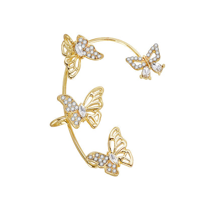 Butterfly Gemstone Ear Cuffs – No Piercing