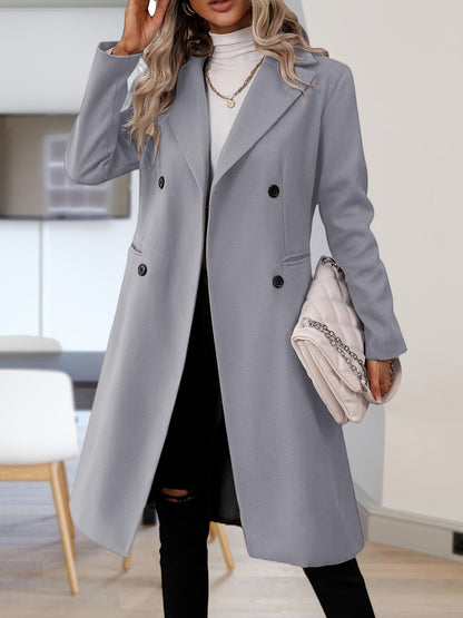 Women’s Long Double-Breasted Winter Coat 🧥✨