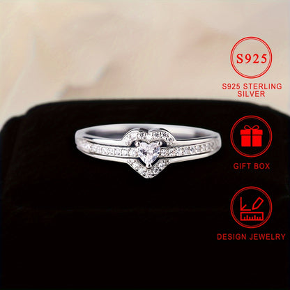💍 It’s a sterling silver heart-shaped ring, 14k gold plated ✨, adorned with sparkling zirconia 💎. It features a trendy design 👗, symbolizes beauty 🌹 and romance ❤️, and comes in a premium gift box 🎁.