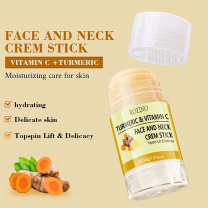 🌿💛 Turmeric + Vitamin C Moisturizing Stick 40g 💧✨ – Hydrates, Protects & Smooths Neck 🌸