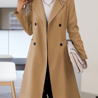 Women’s Long Double-Breasted Winter Coat 🧥✨