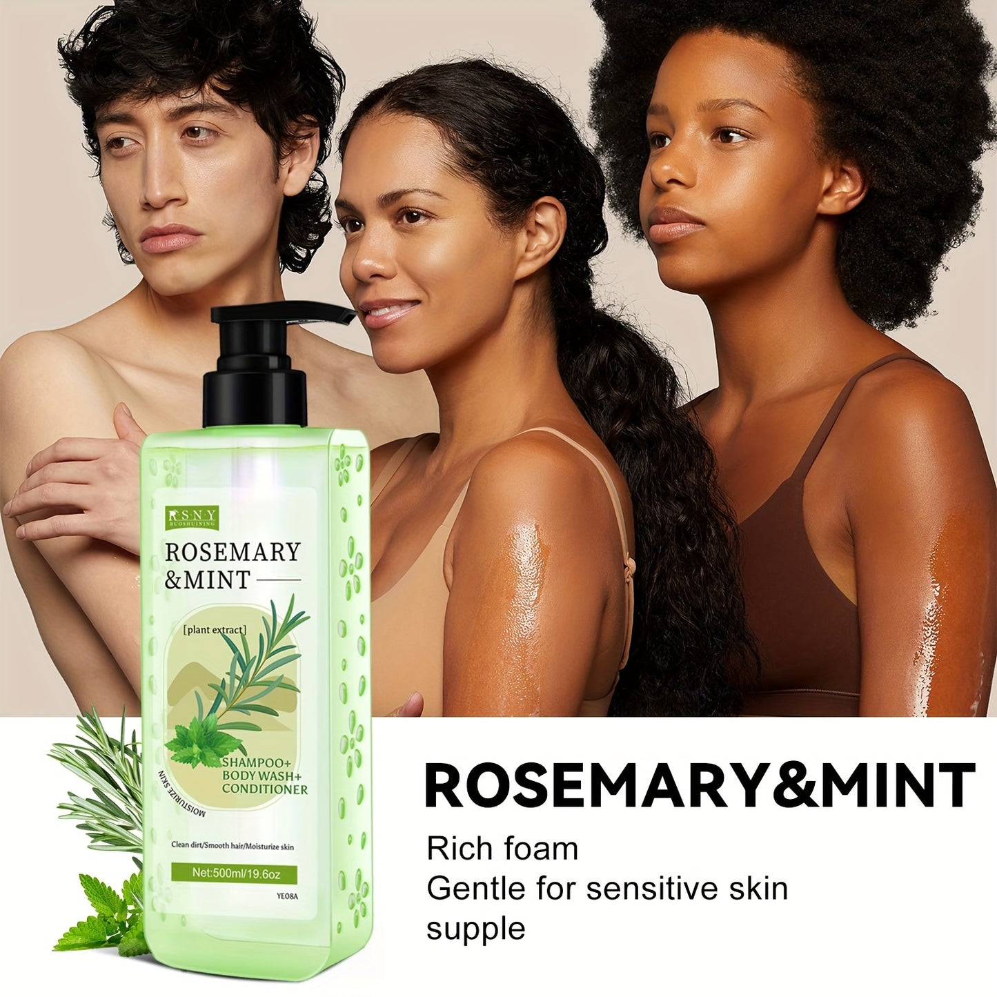 🌿✨ Rosemary Collagen Shampoo – 16.9 fl.oz ✨💆‍♀️