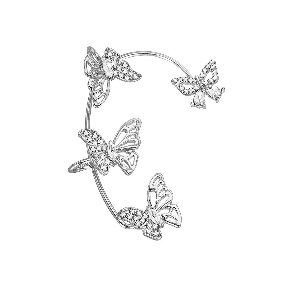 Butterfly Gemstone Ear Cuffs – No Piercing