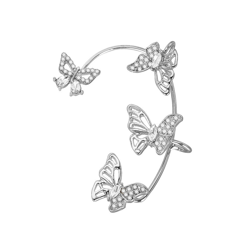Butterfly Gemstone Ear Cuffs – No Piercing